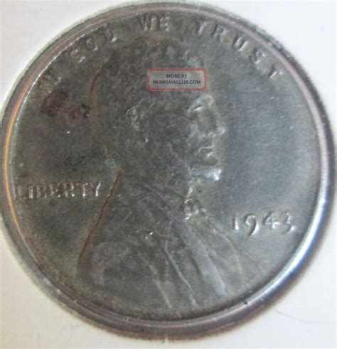 1943 steel cents are U.S. one-cent coins that were struck in steel d
