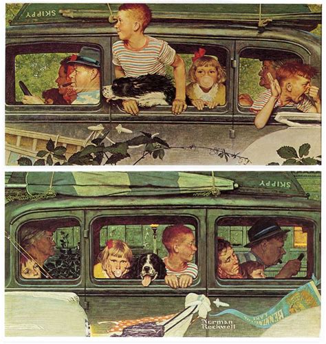 1947- Going and Coming - by Norman Rockwell - Pinterest