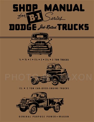 1948 1949 dodge pickup truck repair shop manual reprint b 1 48 49. - Leveranser av varer og tjenester til offentlig kjøper.