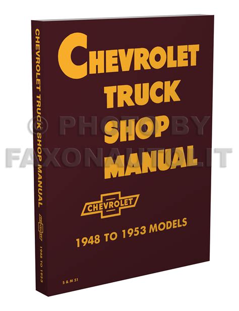 1948 1951 chevy pickup truck original repair shop manual. - Toyota new yaris service repair manual.