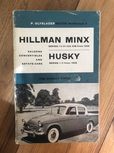 1948 hillman minx ii owners manuals. - Repair manual case 1845c drive chain.