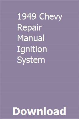 1949 chevy repair manual ignition system. - Jurisprudência sobre títulos de crédito, cheque.