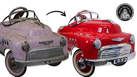 1950s American Pedal Car Restoration - Perfect Restoration - muktibox.com