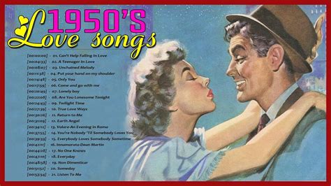 1950s love songs. Jan 14, 2003 · Ray Conniff. For those who like their romantic music with a healthy dose of kitsch and retro style, Ray Conniff's Love Songs fits the bill. The collection covers his adorably square work from the late '50s and early '60s through his more orchestrated and rock-influenced work from the late '60s and '70s, with "The Way You Look Tonight" defining ... 