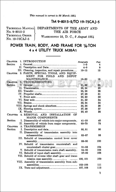 1952 1958 jeep m38a1 body and drivetrain repair shop manual reprint. - Ergebnisse der sinai-expedition 1927 der hebräischen universität, jerusalem.