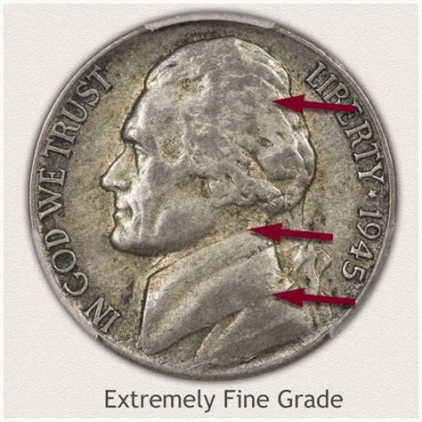 Located from 1938 to 1964 to the right of Monticello, except for "wartime nickels" which have a large mint mark above Monticello. No mint marks used from 1965 .... 