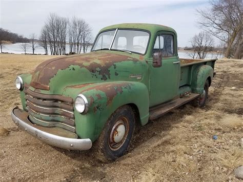 1953 Chevy 3100 Pickup. Restoration started. Truck is in pieces. Frame off. New brakes, rear end, engine. Some items have already been chromed. We have a rack ….