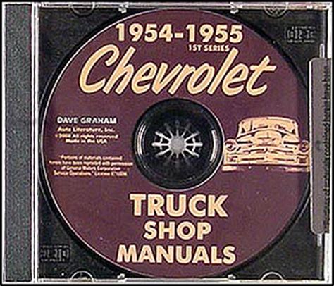 1954 1955 1st series chevrolet truck repair shop manual on cd. - Sur les traces des celtes en hongrie.