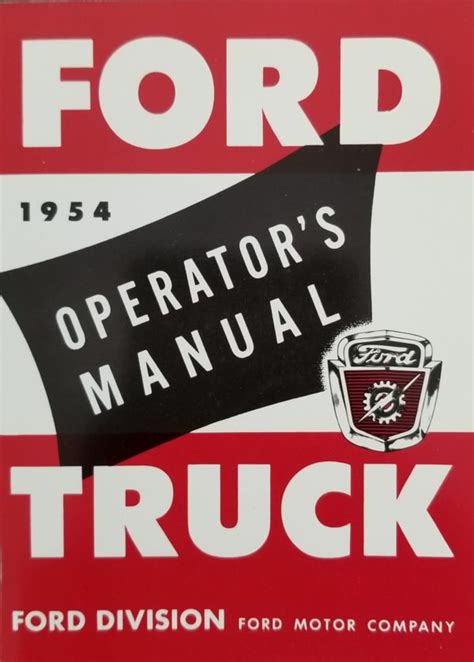 1954 ford truck owners manual 54 with decal. - Pædagogiske modeller. [af] finn rasborg, peer mylov [og] per schultz jørgensen.