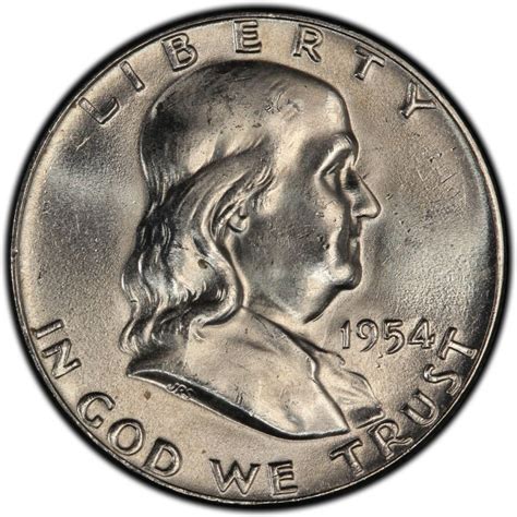 CoinTrackers.com estimates the value of a 1954 Ben Franklin Half Dollar in average condition to be worth $10.00, while one in mint state could be valued around $80.00. - Last updated: June, 10 2022 Year: 1954 Mint …