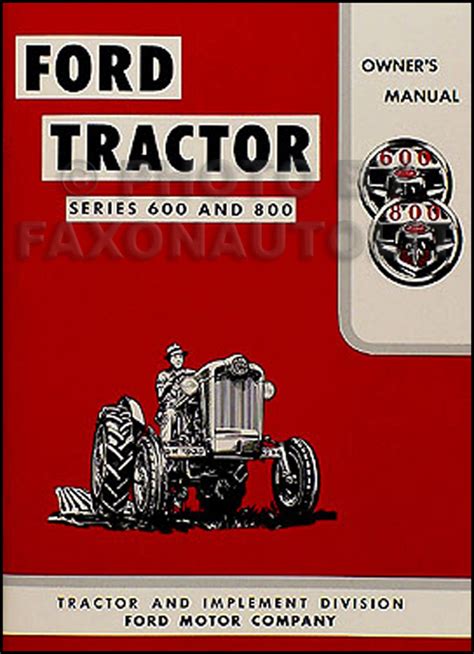 1955 1957 ford 600 800 series tractor 3 manual reprint set. - Student solutions manual für harshbarger reynolds mathematische anwendungen für die.