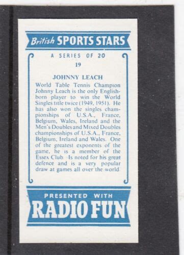 1956 Radio Fun British Sports Stars - #10 - Sir Stirling Moss - eBay