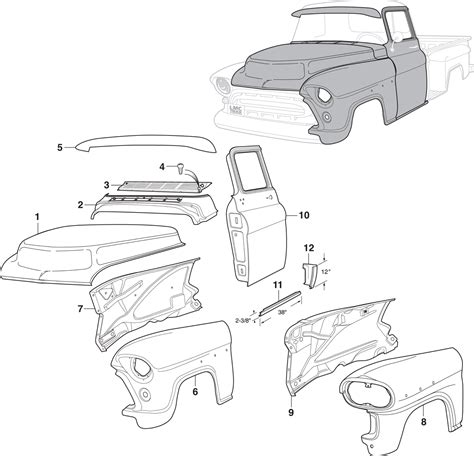 1956 chevy interior parts.  left side.  NOTE: Stock may vary.  Wide select...
