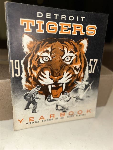 1957 DETROIT TIGERS YEARBOOK WITH OFFICIAL RECORDS OF …