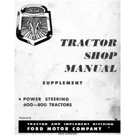 1957 ford tractor shop supplement 600 800 power steering workshop service manual. - Aspects économiques des travaux publics dans la chine impériale.