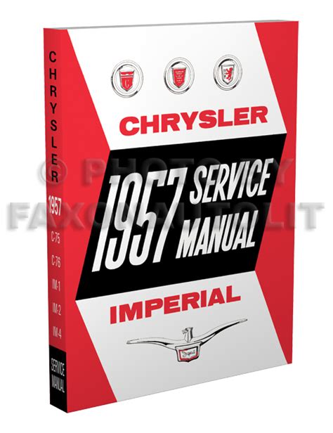 1957 imperial chrysler repair shop service manual cd with decal. - John deere 300 wheel loader service manual.