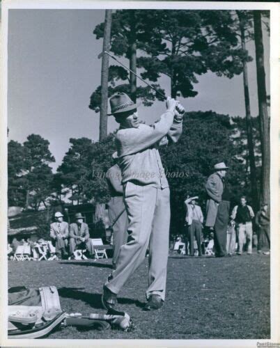 1958 Entertainer Bing Crosby Plays A Round At Pebble Beach