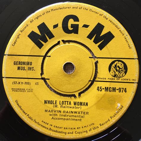 1958 Marvin Rainwater - Whole Lotta Woman (#1 UK hit) - YouTube