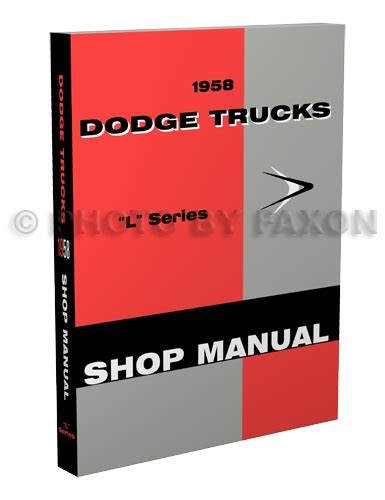 1958 dodge truck repair shop manual original. - Manuale officina mercedes benz sprinter van.