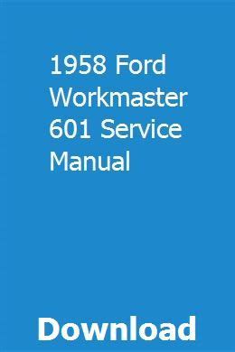 1958 ford workmaster 601 service manual. - Handbook of international banking by a w mullineux.