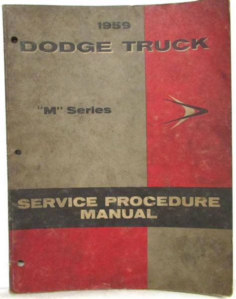1959 australian dodge truck workshop manual. - De la nature ... de l'amour et des hommes.