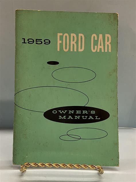 1959 ford car owners manual 59 with decal. - White tractor service manual wh s 2 135.