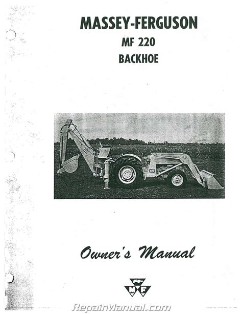 1960 massey ferguson 220 backhoe manual. - Phtls 7ème édition post test réponses.