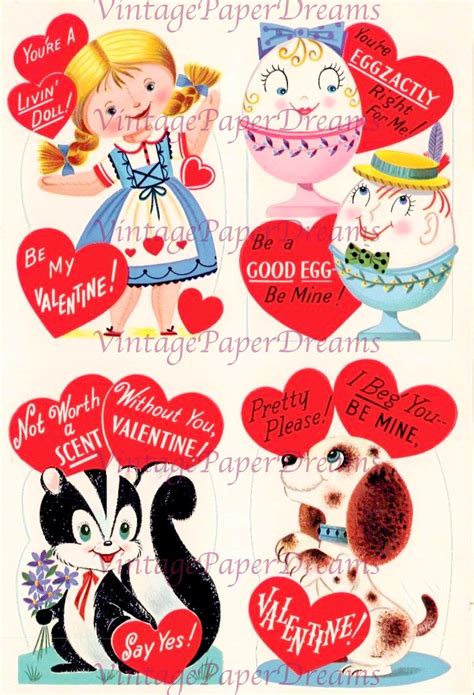1960s Vintage Valentines Cards - Etsy - muktibox.com