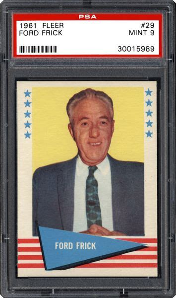 1961 Fleer Ford Frick PSA CardFacts®