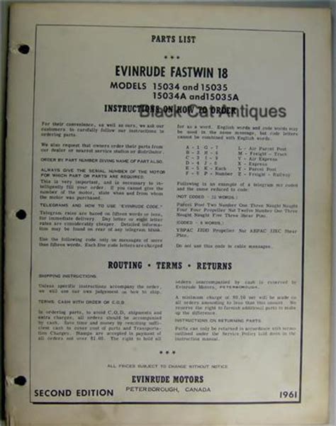1961 evinrude 18 hp fastwin repair manual. - Nakamura tome slant 4 parts manuals.