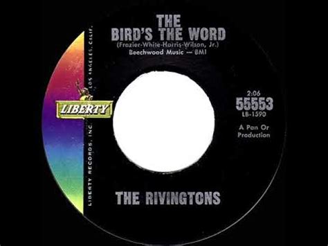 1963 HITS ARCHIVE: The Bird’s The Word - Rivingtons - YouTube