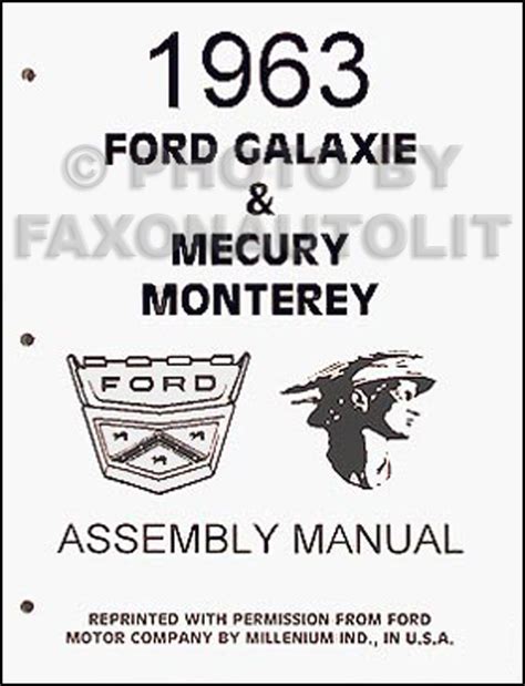 1963 ford galaxie 62 63 mercury monterey repair shop manual original supplement. - Piper pa 18 150 super cub illustrated parts manual ipc catalog download.