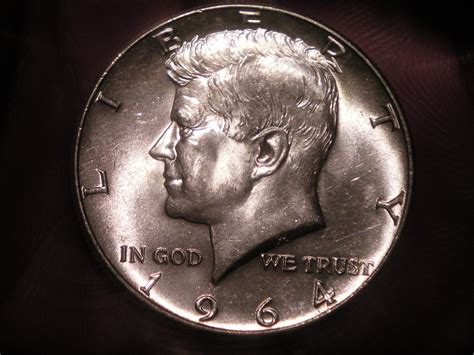 Kennedy 50 cent? The 1964 coin is worth 7.60 and the 1965