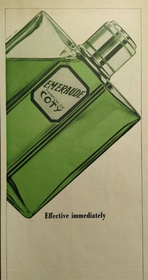 1964 EMERAUDE PARFUM DE COTY print ad eBay