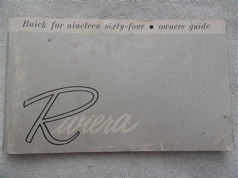1964 buick riviera owners manual reprint. - 2010 acura rdx blower motor manual.