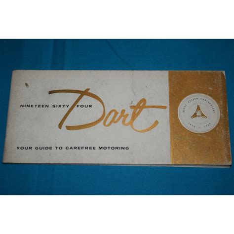 1964 dodge dart reprint owner manual 64 170270gt. - Manual for polk soundbar model fr1.