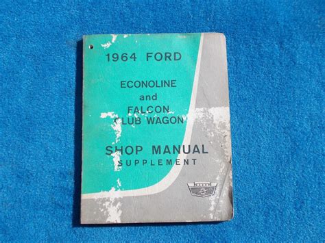 1964 ford econoline falcon club wagon service manual. - Industrial automation and process control jon stenerson download.