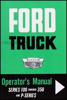 1964 ford f100 250 350 pickup owners manual. - Nikki carburetor repair manual for mower.