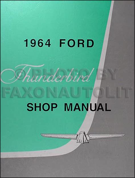 1964 ford thunderbird owners manual reprint. - Suzuki ts 125 xe xf xg xh 84 87 manuale di servizio.