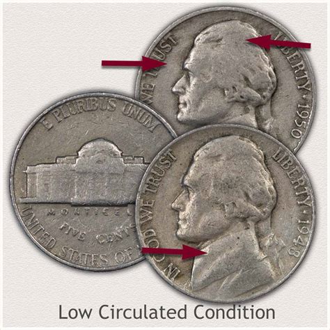 Here’s how much they’re worth: A well-worn 1959 no mintmark nickel is worth 8 to 15 cents. Uncirculated 1959 nickels without a mintmark have a value of 30 cents to $1. The most valuable 1959 Jefferson nickel is a specimen graded by Professional Coin Grading Service as MS67 Full Steps. It sold for $9,694 at a 2017 auction.