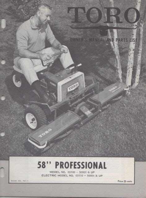1964 toro 58 professional mower owners parts list manual see model list. - Kenmore 385 12318 sewing machine manual.