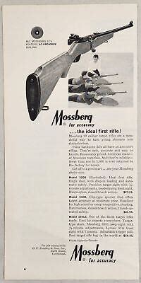 1965 Druck Ad Mossberg 22 Kaliber Zielgewehre 3 Modelle ... - eBay