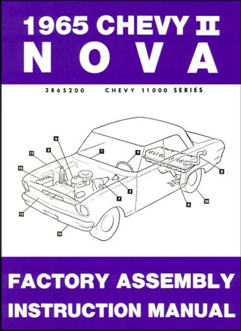 1965 chevy ii nova factory assembly manual with decal. - Elna su air electronic sewing machine manual.
