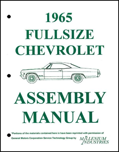 1965 full size chevrolet assembly manual. - Environmental biotechnology rittmann mccarty solution manual.