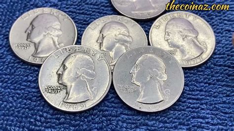 1965 silver quarter worth. The values of these 90% silver quarters vary depending on the current price of silver and the date and condition of a given coin. But all pre-1965 Washington quarters are worth saving. They are all worth at least their melt value. Each pre-1965 quarter contains roughly 0.18 troy oz of pure silver (about 5.6 grams). 