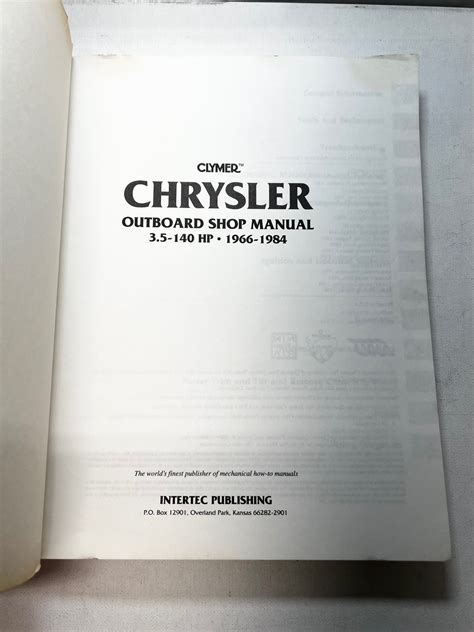 1966 1984 clymer chrysler 35 140 hp service manual new b750 916. - Accounting warren reeve duchac 18 solutions manual.