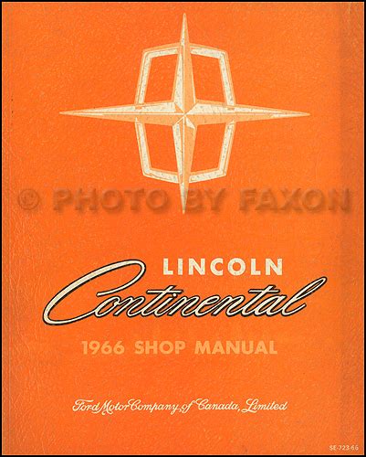 1966 lincoln continental repair shop manual original. - Apéndice de la relación del viage al magallanes de la fragata de guerra santamaría de la cabeza.