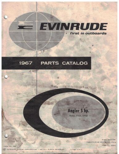 1967 evinrude outboard motor angler 5 hp parts manual item no 4392 340. - Cambridge a level biology revision guide.
