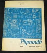 Read 1967 Plymouth Barracuda Repair Manual 