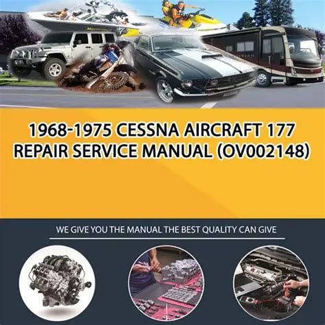 1968 1975 cessna aircraft 177 reparatur service handbuch. - Jeep compass manual de reparacion descargar.
